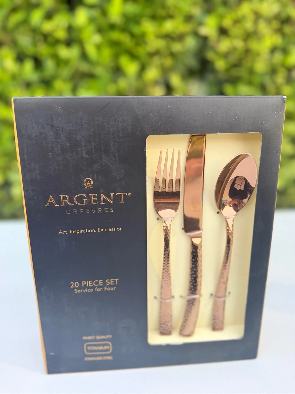 Rose Gold Flatware Set – 60 Pieces Total – New in Box – Service for 12